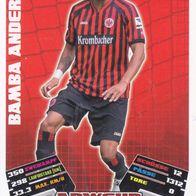 Eintracht Frankfurt Topps Match Attax Trading Card 2012 Bamba Anderson Nr.391