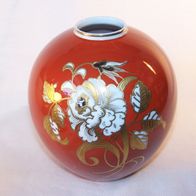 Wallendorf-GDR Porzellan Vase mit handgemaltem Goldrelief-Dekor