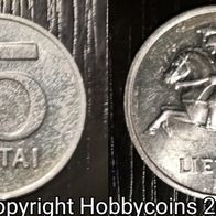 LT : Lithauen 5 centai 1991