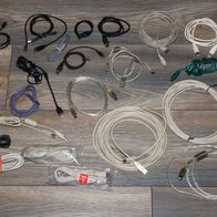 24 Stück diverse USB-Kabel, unterschiedliche Längen unterschiedliche Anschlüsse