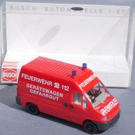 Busch 47303 Fiat Ducato Feuerwehr Gerätewagen "Gefahrgut" große Schrift