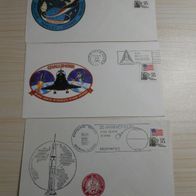 3 Belege Space Shuttle STS-3/ -41-B/ -41-D (1982/1984)