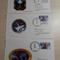 3 Belege Space Shuttle STS-67/68/70 (1994/1995)