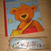 NEU Buch Mein Freund Knopf und die Geschichte... + Stifte-Box von Steiff RAR NEU 0814