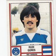 Panini Fußball 1982 Rudi Gores MSV Duisburg Bild Nr 133