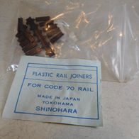 Shinohara H0 Code 70 12 Stück Schienenisolierverbinder Plastic Rail Joiners