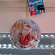 Schmidt Puzzle mit Blech-Weihnachtsbaumkugel Playmobil Kugel 100 Teile