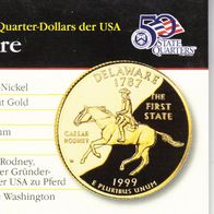 Quarter- Dollar USA-Staat Delaware