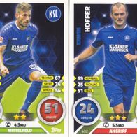 2x Karlsruher SC Topps Trading Card 2016