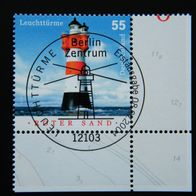 BRD MiNr 2410 Leuchttürme Roter Sand Eckrand Ersttagsstempel Berlin