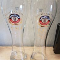 Weizenbiergläser Erdinger 120 Jahre Sonderedition 0,5 l - 2 Stück