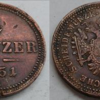 Österreich 1 Kreuzer 1851 A ## Ga6