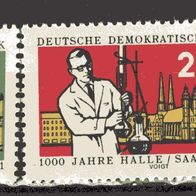 DDR 1961 1000 Jahre Stadt Halle (Saale) MiNr. 833 - 834 ungebraucht Falz