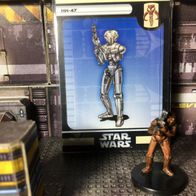 Star Wars Miniatures, Champions of the Force, #57 HK-47 (mit Karte)