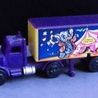 Ü-Ei Auto 1998 - Funny Fanten Zirkus-Truck - lila Zugmaschine + BPZ 636901