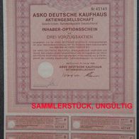 ASKO Deutsche Kaufhaus Aktiengesellschaft 3er-OS 1986-1993