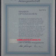 Chocoladefabriken Lindt & Sprüngli Aktiengesellschaft 1er-OS 1987-1997