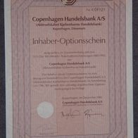 Copenhagen Handelbank A/ S 1er-OS 1985-1992