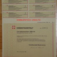 Creditanstalt-Bankverein 1er-OS 1986-1994