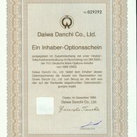 Daiwa Danchi Co., Ltd. 1er-OS 1989-1993