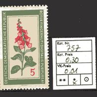 DDR 1960 Einheimische Heilpflanzen MiNr. 757 ungebraucht Falz