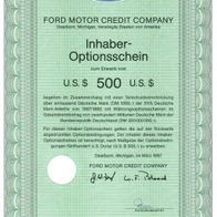 Ford Motor Credit Company 500 USD-OS 1987 -1992