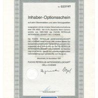 Fuchs Petrolub Aktiengesellschaft Oel + Chemie 10er-OS 1991-1996