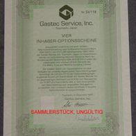 Gastec Service, Inc. 4er-OS 1990-1994