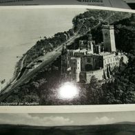 großes Leporello Burgen, Denkmale, Städte am Rhein 12 Bilder 9 x 14 cm