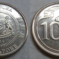 Singapur 10 Cents 2014 ## B13