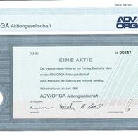 ADV/ ORGA Aktiengesellschaft Stammaktie 50 DM