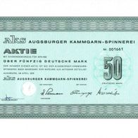 AKS Augsburger Kammgarn-Spinnerei 1976 50 DM