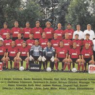 1. FC Nürnberg Mannschaftskarte 1996