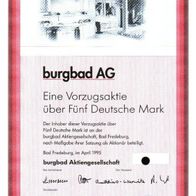 burgbad Aktiengesellschaft 1995 5 DM