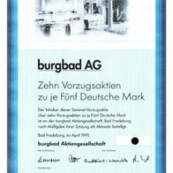 burgbad Aktiengesellschaft 1995 50 DM