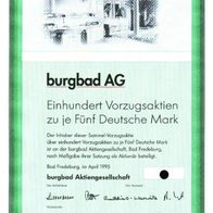 burgbad Aktiengesellschaft 1995 500 DM