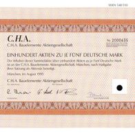 C. H. A. Bauelemente Aktiengesellschaft 1995 500 DM