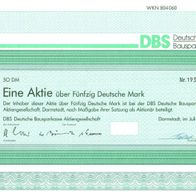 DBS Deutsche Bausparkasse AG 1984 50 DM