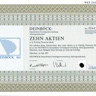 Deinböck-Immobilien-Vermögensverwaltung Aktiengesellschaft 1993 500 DM