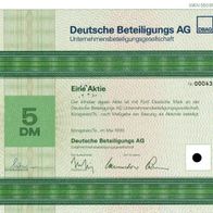 Deutsche Beteiligungs-AG Unternehmensbeteiligungsgesellschaft 1996 5 DM