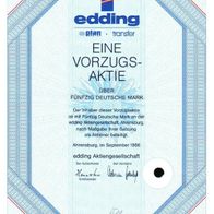 edding Aktiengesellschaft 1996 50 DM