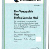 Ehlebracht Aktiengesellschaft 1994 50 DM