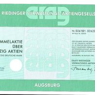 Ekatit Riedinger Verwaltungs-Aktiengesellschaft 1982 1000 DM