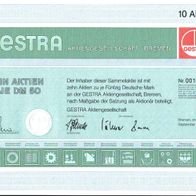 Gestra Aktiengesellschaft 1983 500 DM