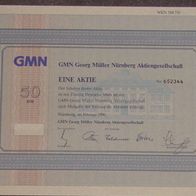 GMN Georg Müller Nürnberg Aktiengesellschaft 1990 50 DM