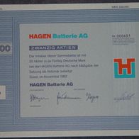 Hagen Batterie AG 1983 1000 DM