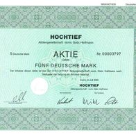 Hochtief Aktiengesellschaft 1986 5 DM