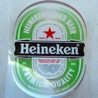 Ungebrauchtes Bieretikett von Heineken (Folienetikett)
