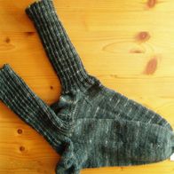 Handarbeit * Kuschelige Wollsocken aus Regia-Sockenwolle, Gr. 40/41 petrol