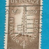 USA 1959 Mi.760 Randstück gest. Erdölindustrie
